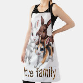 Tablier Famille de lapins  (Insitu)