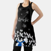 Tablier Famille de pingouins personnalisée (Insitu)