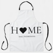 Tablier Famille familiale minimaliste moderne Cadeau perso (Recto)