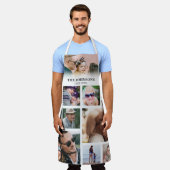 Tablier Famille personnalisée 11 Photo Collage (Porté)