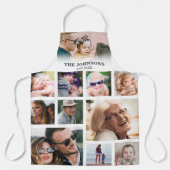 Tablier Famille personnalisée 11 Photo Collage (Recto)