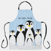 Tablier Famille Pingouin mignonne (Recto)