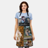 Tablier Famille Simple Collage Moderne Amour Grand-mère Ma (Porté)