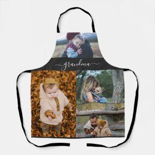 Tablier Famille Simple Collage Moderne Amour Grand-mère Ma