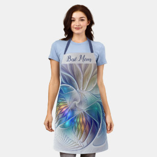 Tablier Fantaisie florale, Fleur fractale abstraite Meille
