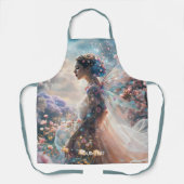 Tablier Fantasy Cute Girl Garden Flowers (Recto)