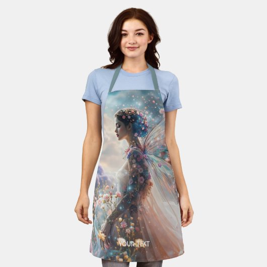 Tablier Fantasy Cute Girl Garden Flowers (Porté)