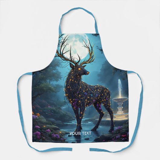 Tablier Fantasy Cute Moon Deer Night (Recto)