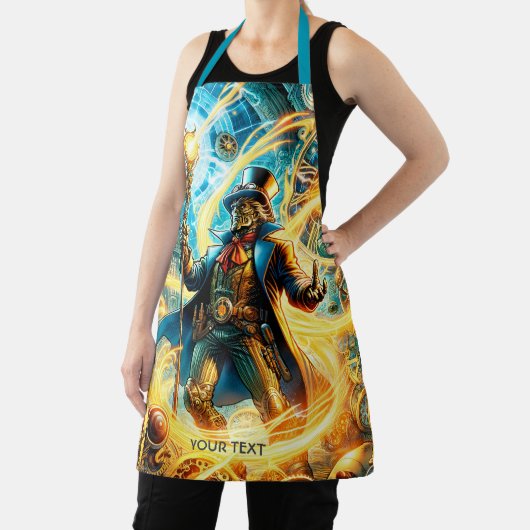 Tablier Fantasy Cute Steampunk Time Wizard (Insitu)