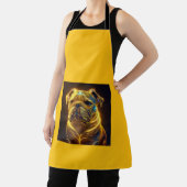 Tablier Fantasy Image Neon Yellow English Bulldog (Insitu)