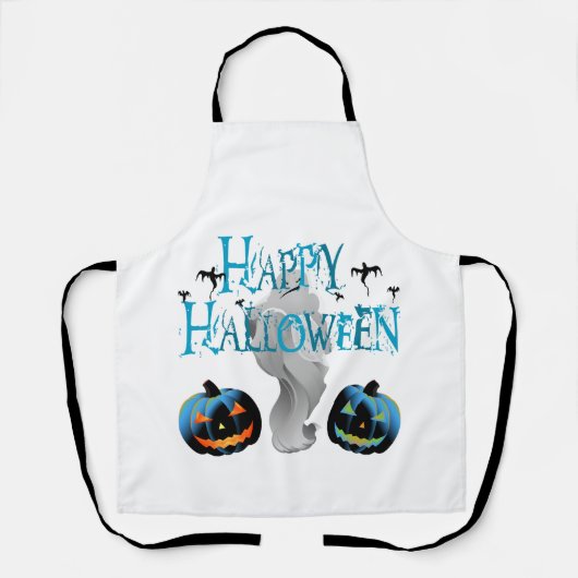 Tablier Fantôme de Joyeux Halloween - Déguisement d'Hallow (Recto)
