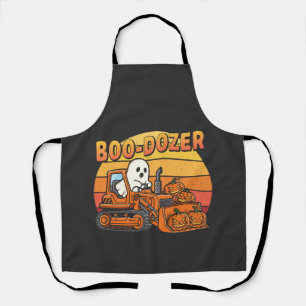 Tablier Fantôme drôle d'Halloween Boo Dozer