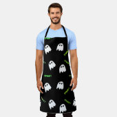 Tablier fantôme éffrayant d'Halloween (Porté)