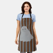 Tablier Fantômes de Halloween amusants et chics (Porté)