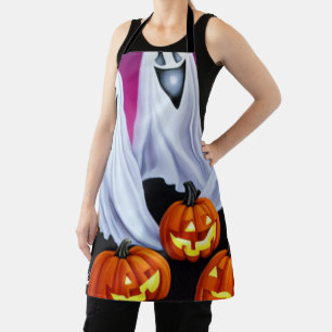 Tablier Fantômes et Citrouilles d'Halloween