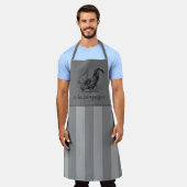 Tablier Farmhouse vintage rayures, poulet Apron (Porté)