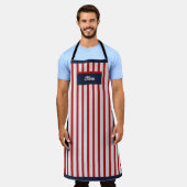 Tablier Fashionable Long Patterned Apron for Men and Women (Porté)
