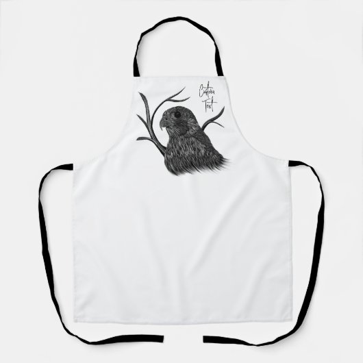 Tablier Faucon pèlerin dans les branches de l'arbre avec é (Recto)