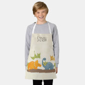 Tablier Faune sauvage de Cute Dinosaure (Porté)