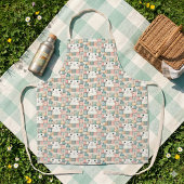Tablier Fausse Maison de Chat au Patchwork Pastel