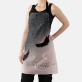 Tablier Faux Lashes Black Parties scintillant Ombre Rose G (Insitu)