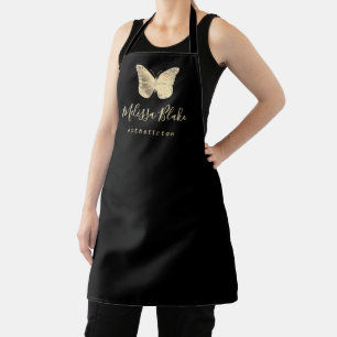 Tablier faux papillon en or
