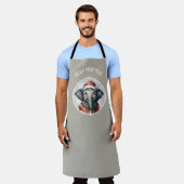 Tablier Favoris de Noël animal amusant - Elephant 2 (Porté)