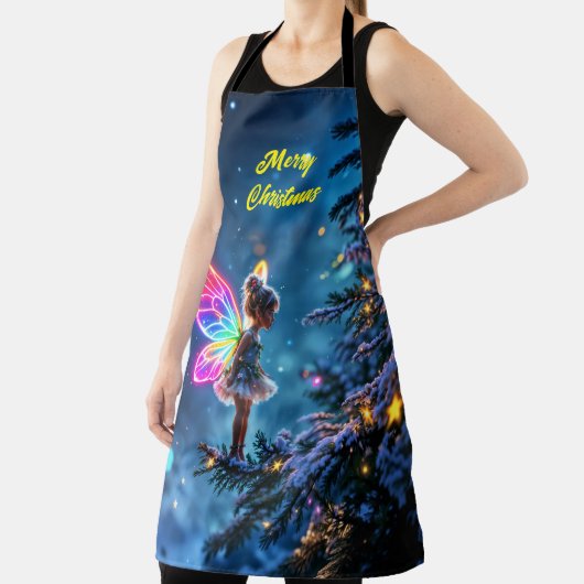 Tablier Fée de Noël Forêt d'hiver magie festive (Insitu)