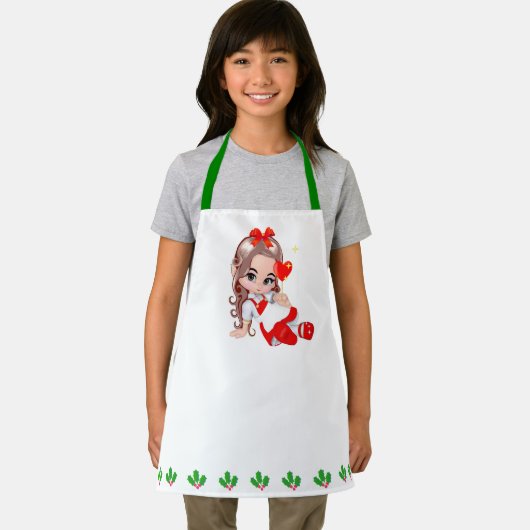 Tablier Fée de Noël mignonne et feutre de Berry Holly Bord (Insitu)