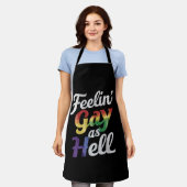 Tablier Feelin' Gay As Hell LGBT Pride (Porté)