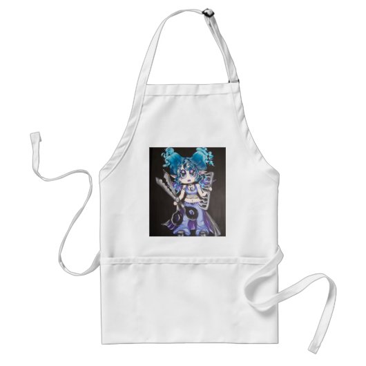 Tablier féerique de Goth d'esthéticien (Devant)