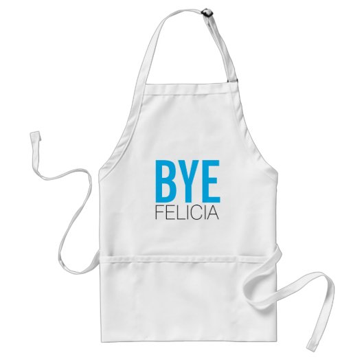 Tablier Felicia SECONDAIRE drôle dans le bleu (Devant)