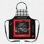 Tablier Félicitations Tante Sonogramme Bébé Bientôt (Recto)