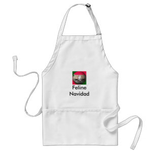 Tablier félin de Navidad