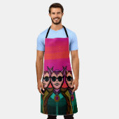 Tablier Feline trio (Porté)
