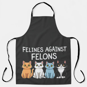 Tablier Felines contre les criminels Trump Harris Election
