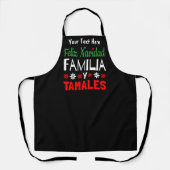 Tablier Feliz Navidad Familia Y Tamales (Recto)