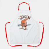 Tablier femme chef Drunk Père Noël (Recto)