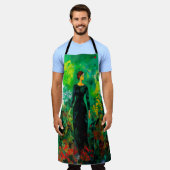 Tablier Femme dans la belle prairie verte (Porté)