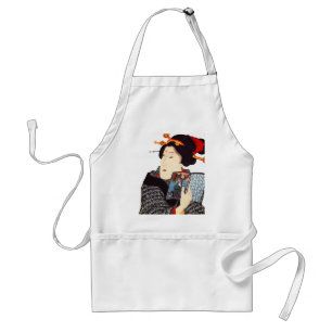 Tablier Femme japonaise 2 de lecture
