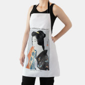 Tablier Femme japonaise tenant sa serviette - Goyō Hashigu (Insitu)