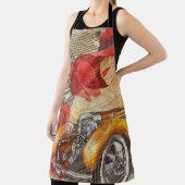 Tablier Femme parisienne : Tour Eiffel Retro. (Insitu)