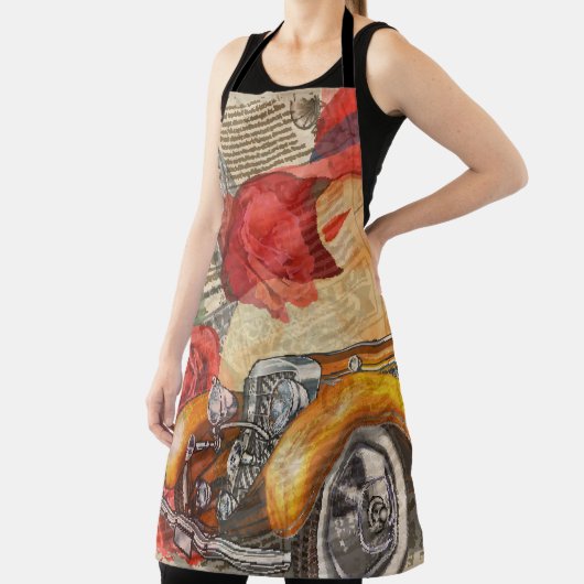 Tablier Femme parisienne : Tour Eiffel Retro. (Insitu)