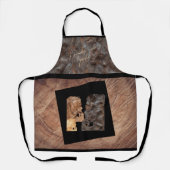 Tablier Femme perplexe de profil - bois (Recto)