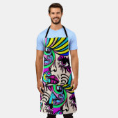 Tablier femme psicodelico (Porté)