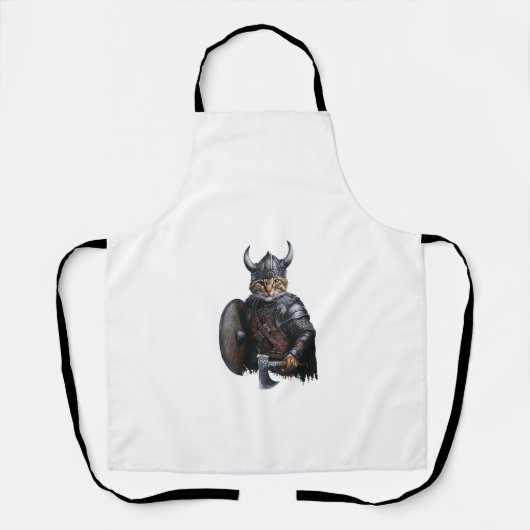 Tablier Femmes Viking Chat V-Cou _1 (Recto)