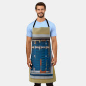 TABLIER FENÊTRE BLEU (Porté)