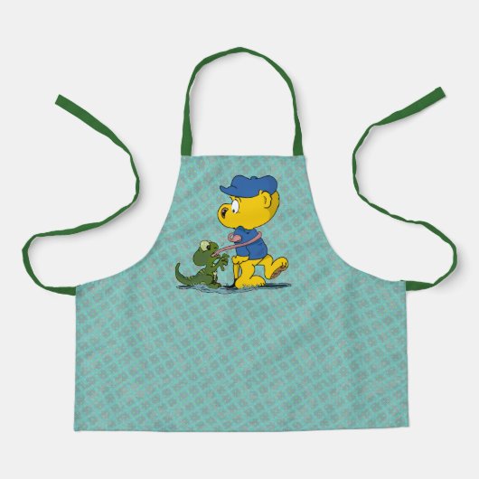 Tablier Ferald et le bébé Lizard Apron (Recto)