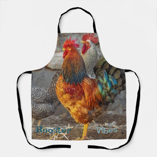 Tablier Ferme ambiance coq (Recto)