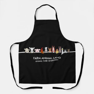 Tablier Ferme Animal Woodland Noir